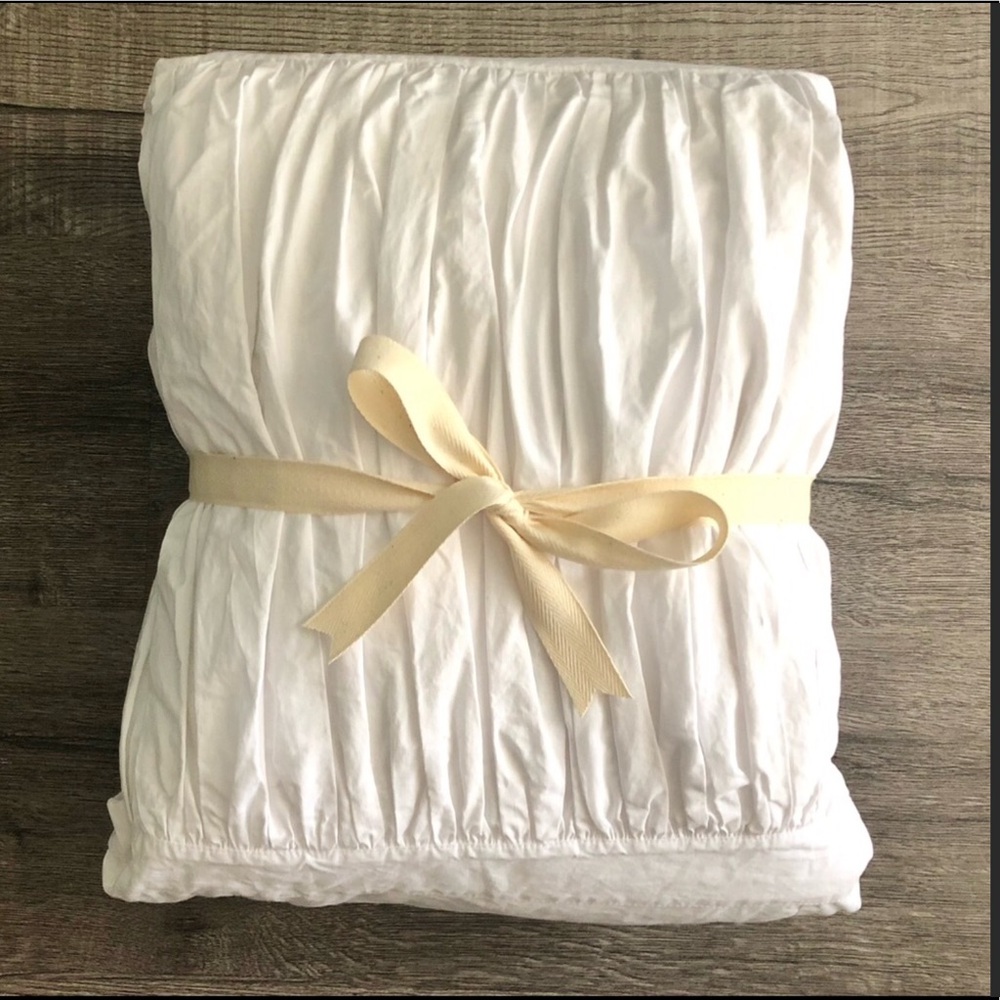 New Potter Barn lWhite Duvet Cover Twin/Twin Xl